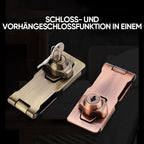 Door lock with hinge bolt and 2 keys