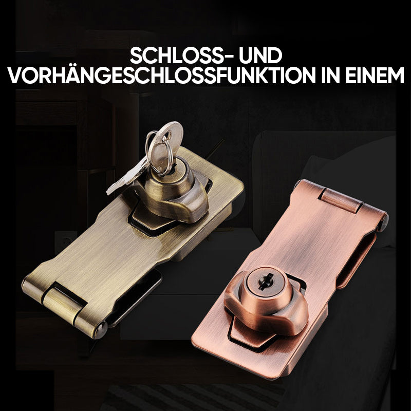 Door lock with hinge bolt and 2 keys