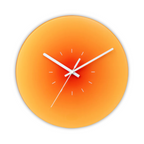 Glass Wall Clock with Modern Design – 30 cm Diameter