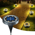 Solare Garten-Bodenleuchten – Wetterfest, 4er-Set
