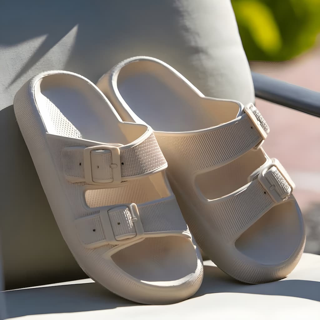 Sandals with EVA cushioning and ergonomic straps