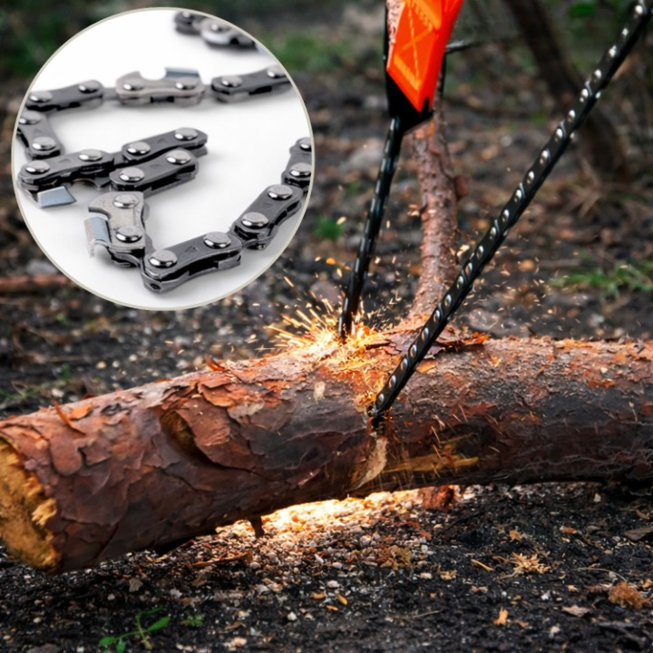 Folding Pocket Saw with Fire Steel – Compact for Outdoor Use