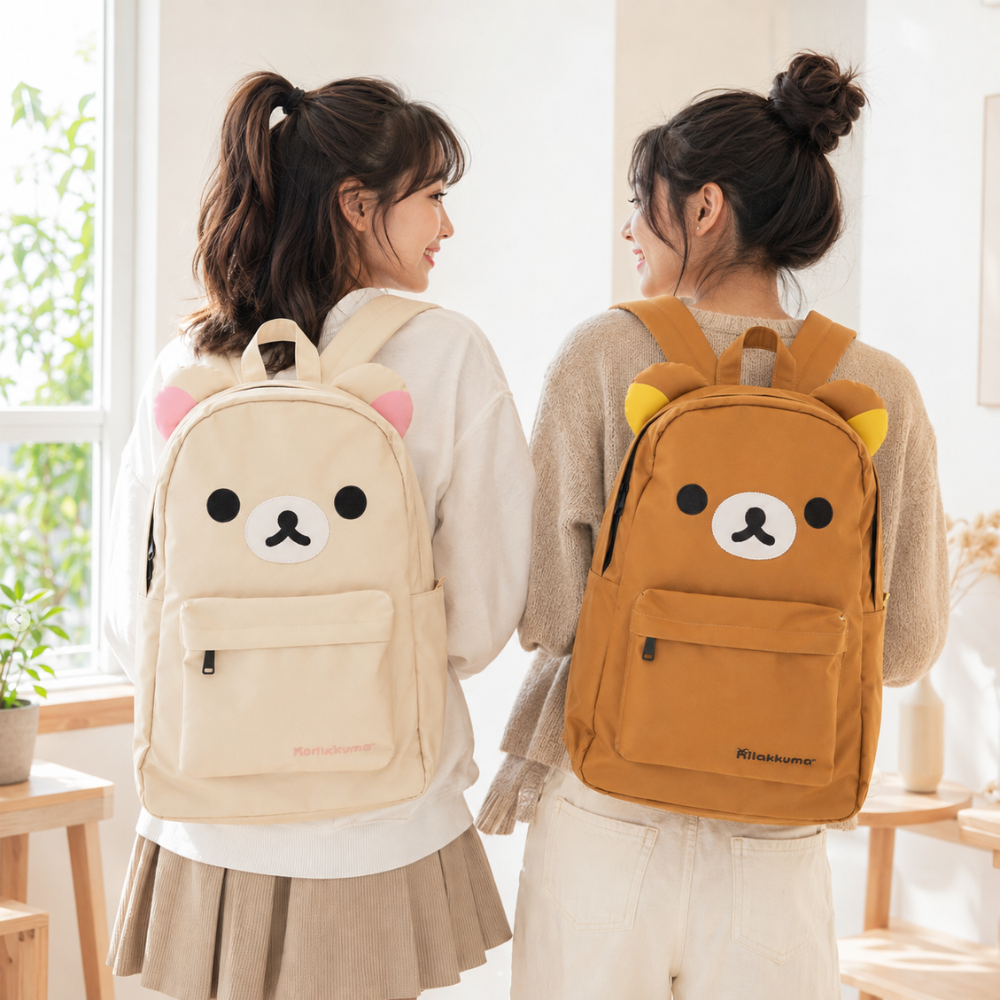 Bären-Rucksack Kawaii mit Ohren – Wasserabweisend