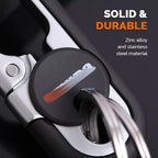 Car keychain with double ring made of zinc alloy