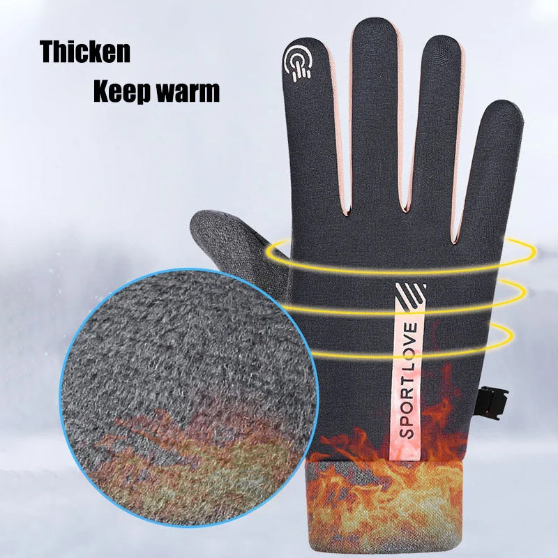 Waterproof Touchscreen Gloves with Non-Slip Grip