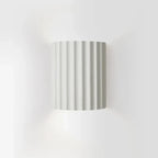 Resin Wall Lamp with Ribbed Shade – Modern Interior Design