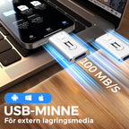 USB stick 4-in-1 with Lightning, USB-A, and USB-C connectors