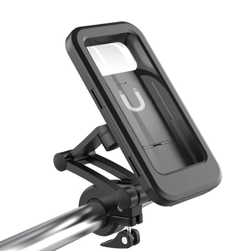 Waterproof smartphone holder for bicycle and motorcycle