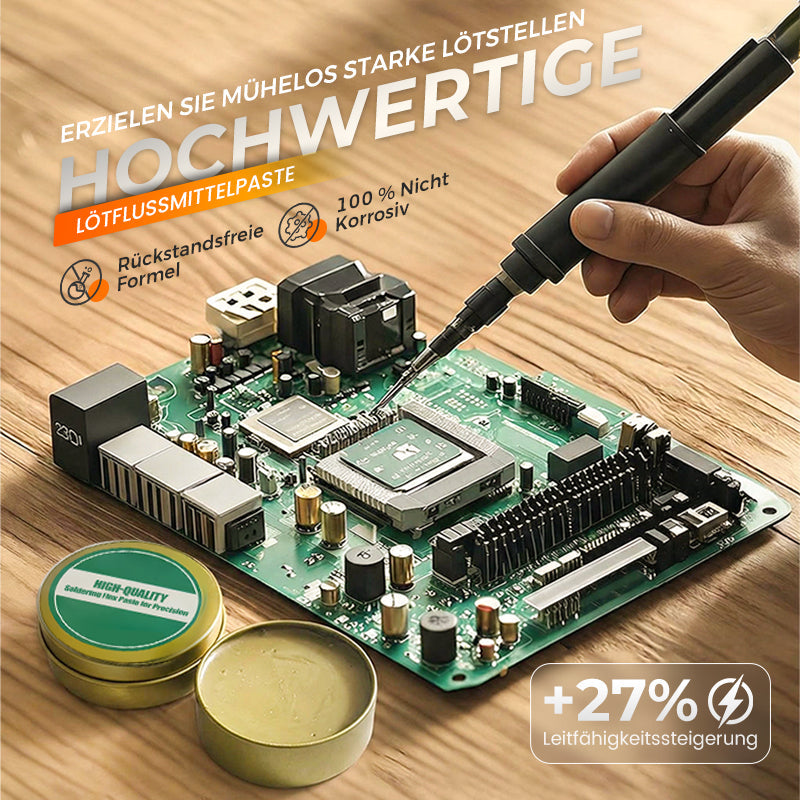 Soldering flux paste for precision soldering