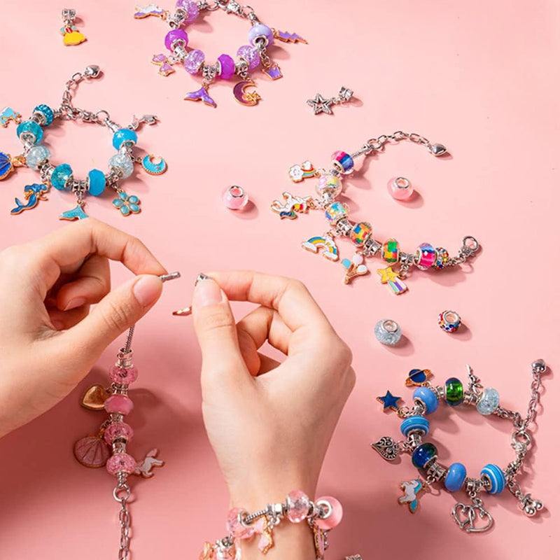 DIY Armband-Bastelset für Kinder mit Perlen und Anhängern