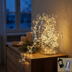 Cluster LED-Lichterkette Kupferdraht mit Fernbedienung & Timer, 3–30 m