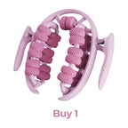 Massage roller for legs with ergonomic knobs