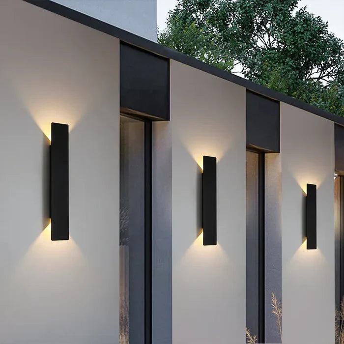 Stilvolle LED-Außenwandleuchte – Architektonisches Up & Down Licht, wetterfest