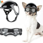 Hundehelm mit Schutzbrille – verstellbares Set