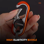 Car keychain with double ring made of zinc alloy
