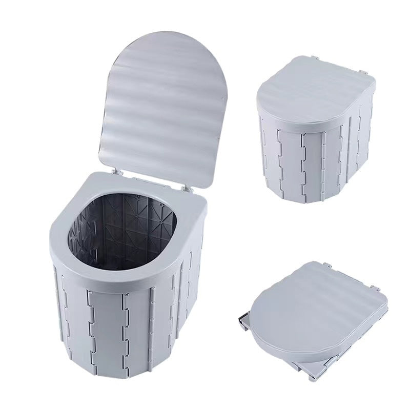 Faltbares Camping-Toilette ABS Kunststoff – Tragbar