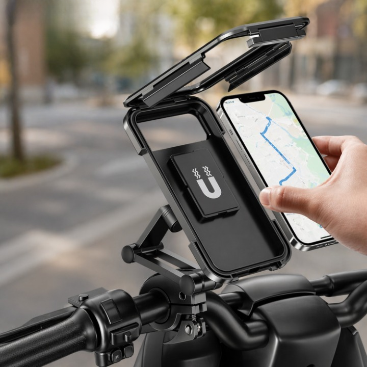 Waterproof Bicycle Phone Holder with 360° Rotation