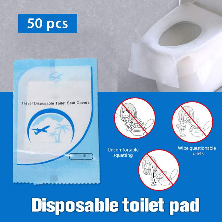 Disposable Toilet Seat Covers 50 Pieces – Hygienic Travel Companion