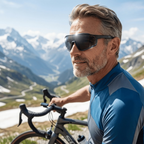 Sport-Sonnenbrille mit adaptiven Gläsern – Automatische Tönung