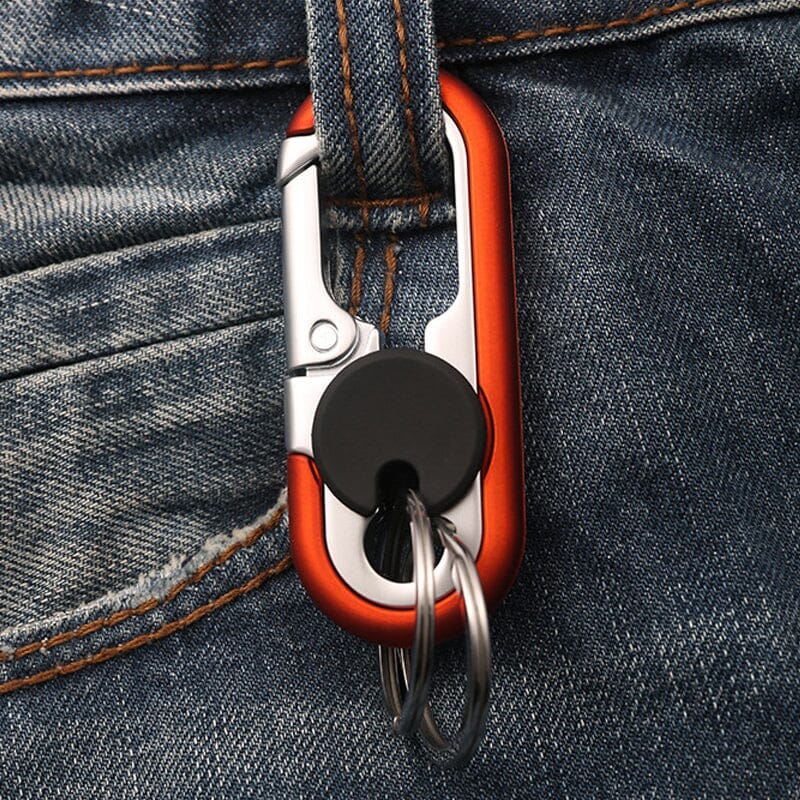 Car keychain with double ring made of zinc alloy