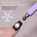 Magnetic Nail Tool for Cat-Eye and Galaxy Designs
