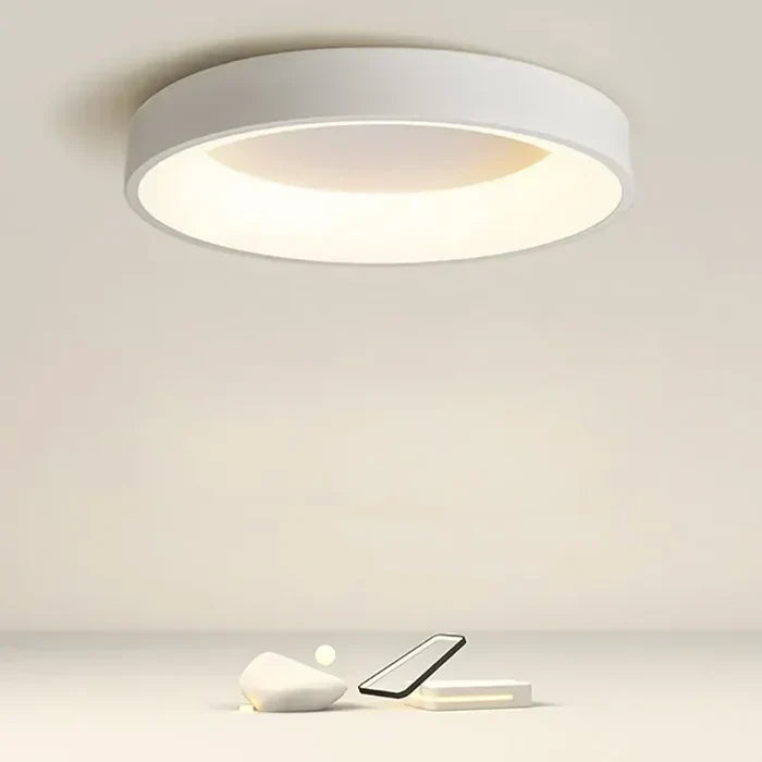 Runde LED-Deckenlampe – Skandinavisches Design, Warmweiß