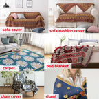 Überwurf Bohemian mit Quasten – Wendbares Design aus Baumwolle