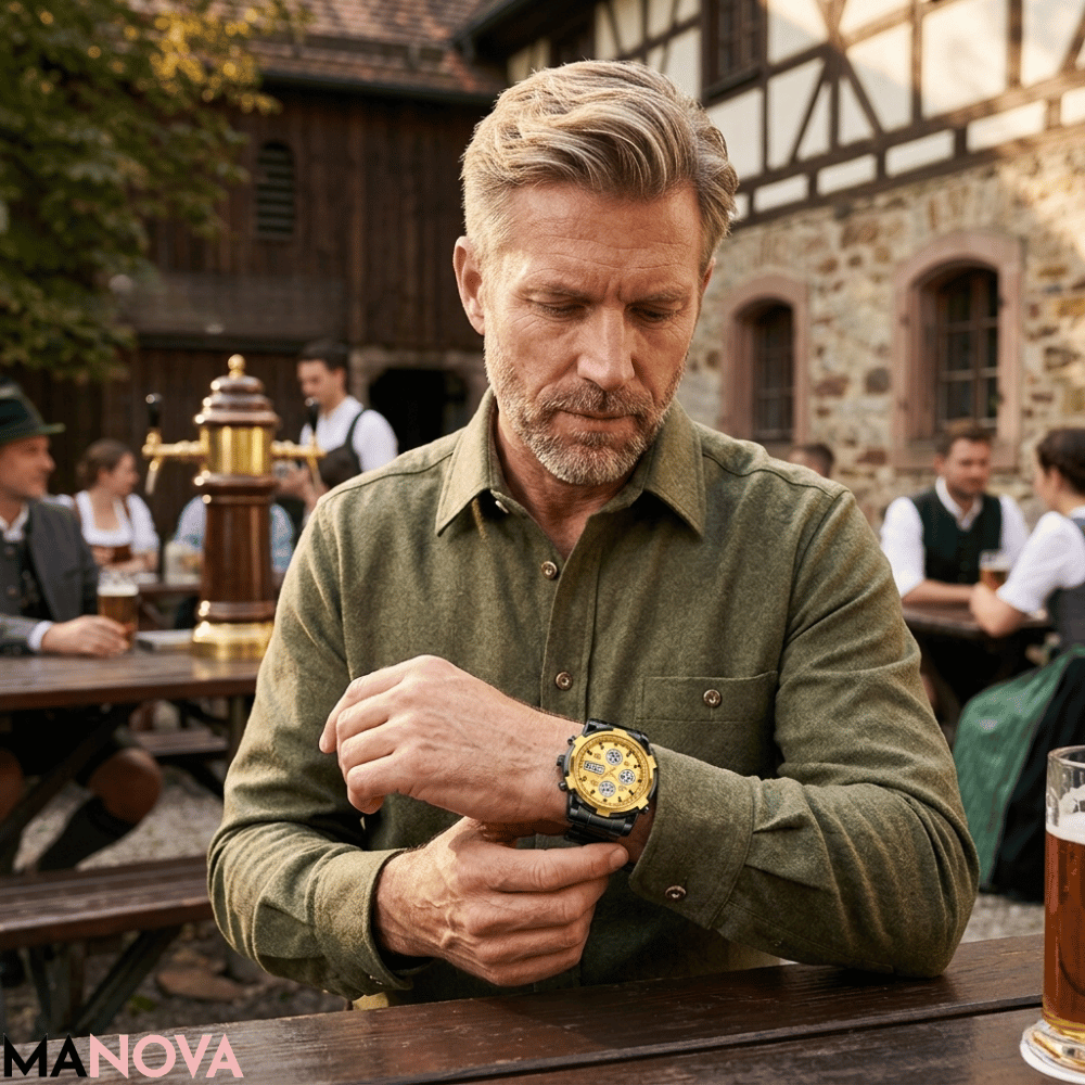 Digital-Armbanduhr mit Multifunktionsdisplay
