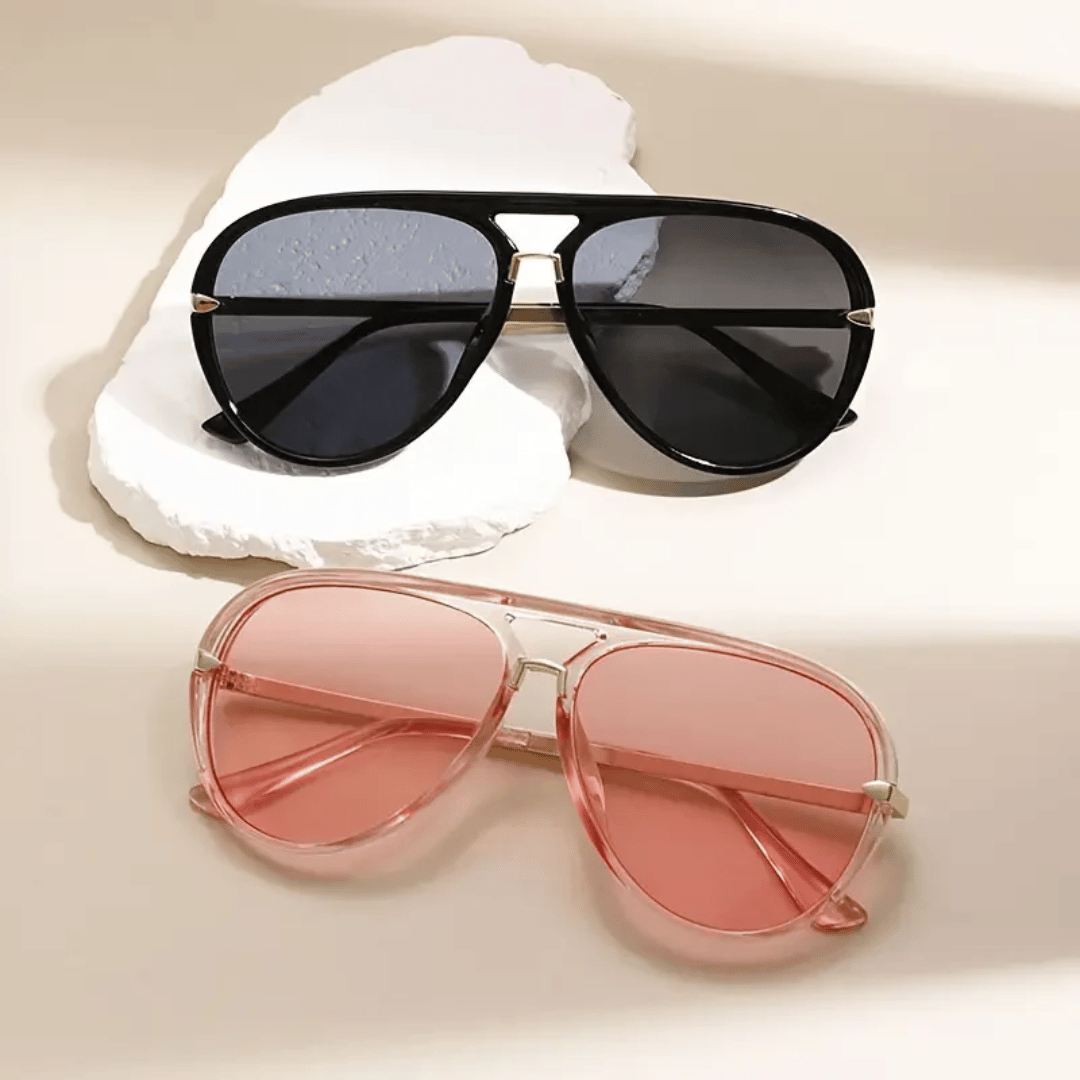 Pilotensonnenbrille mit klassischem Doppelsteg-Design