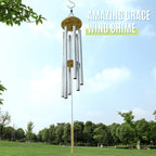 Windspiel Aluminium 6 Rohre 65 cm – Melodie Amazing Grace