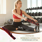 Fitness band with 8 segments for yoga and strength training