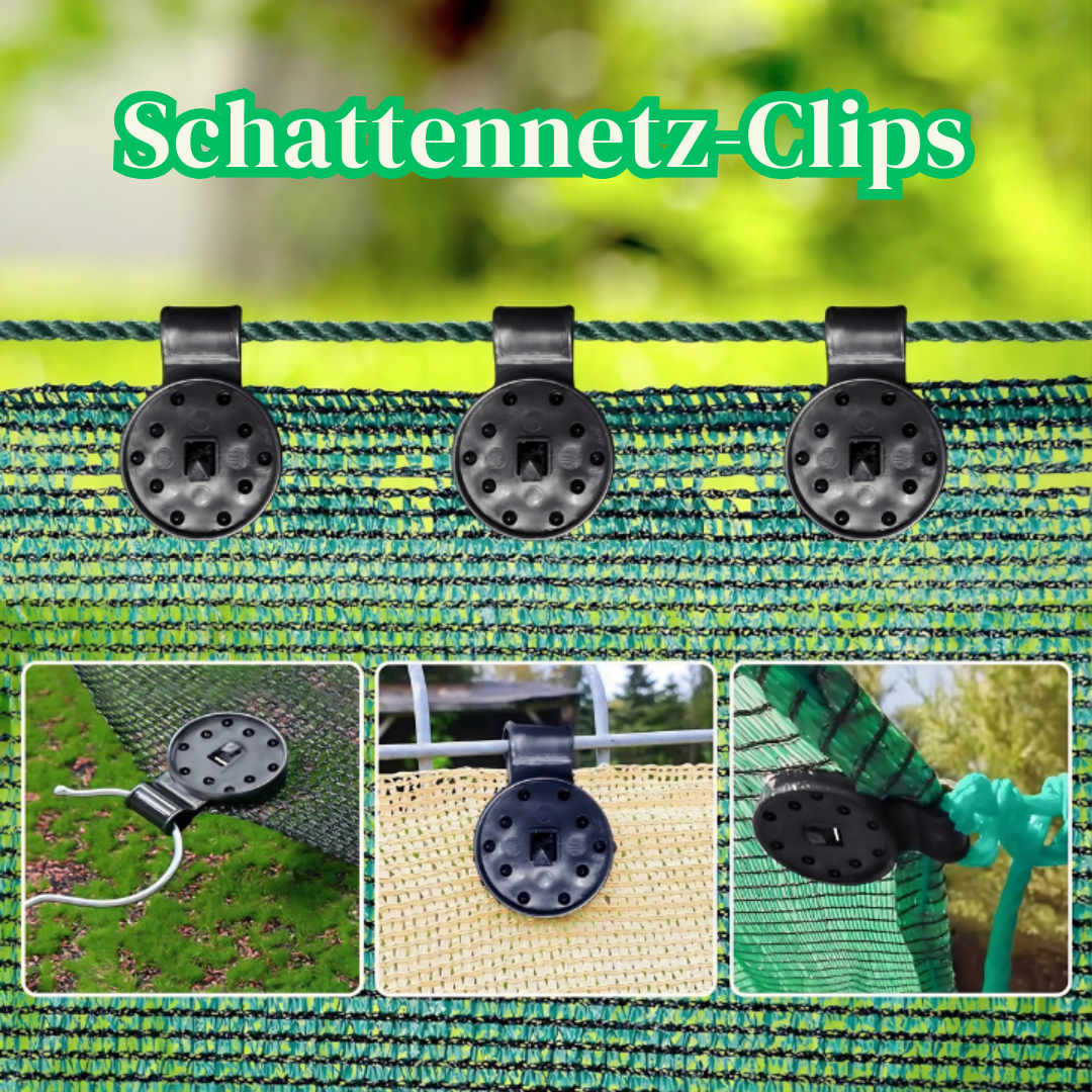 Netz-Befestigungsclips – Sichere Verankerung für Sonnensegel - 50er-Set