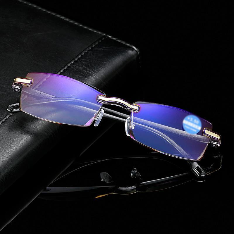 Lesebrille mit Blaulichtfilter – Randlos, 17g leicht