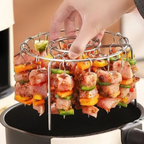 Heißluftfritteusen-Grillaufsatz mit Spießen -   Mivoza Deutschland