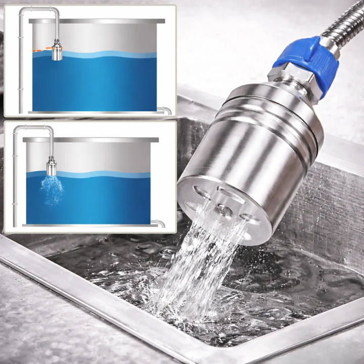 Automatic float valve – stainless steel, without electricity