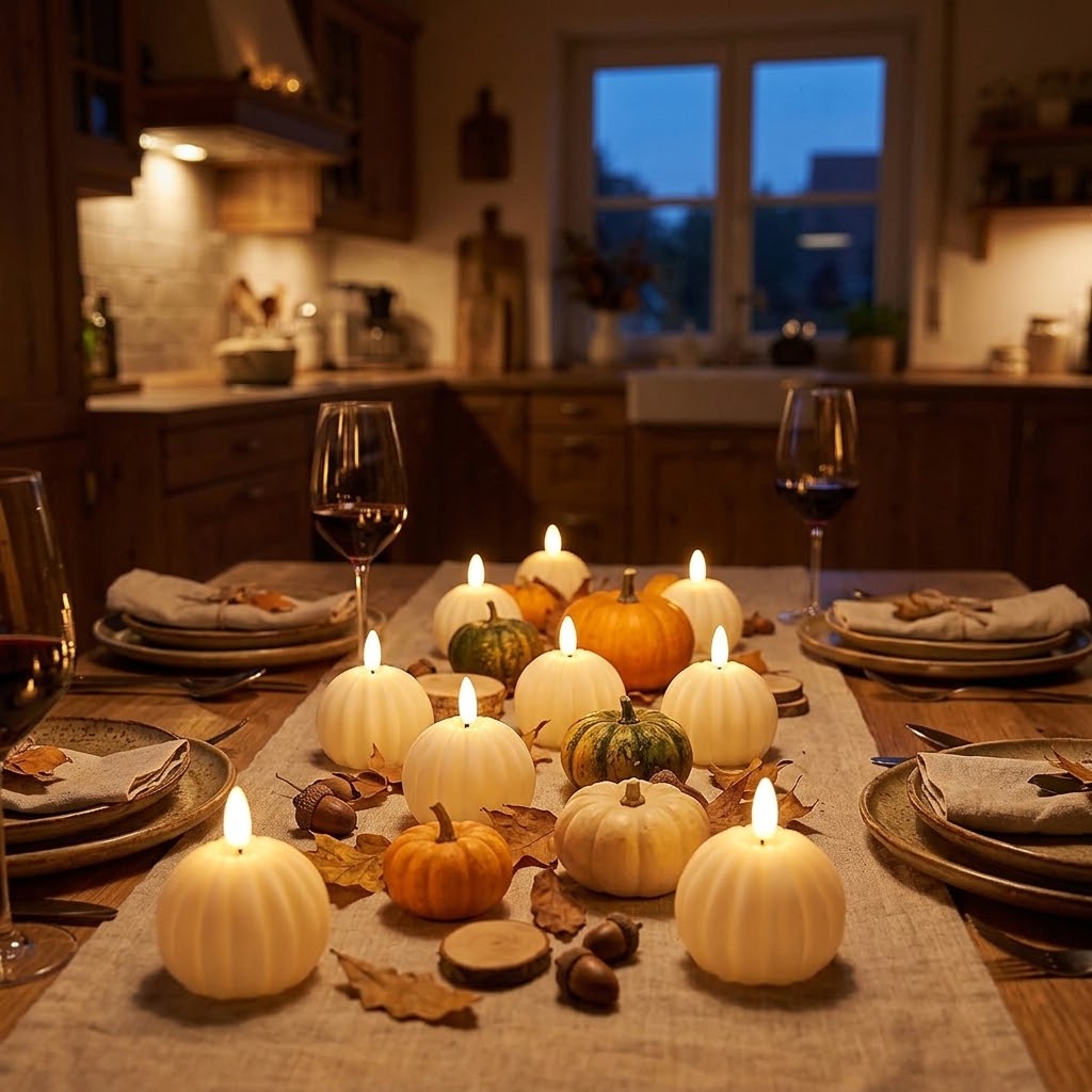 Flameless LED candles with flickering light – 6 designs, sets of 3 to 12 pieces