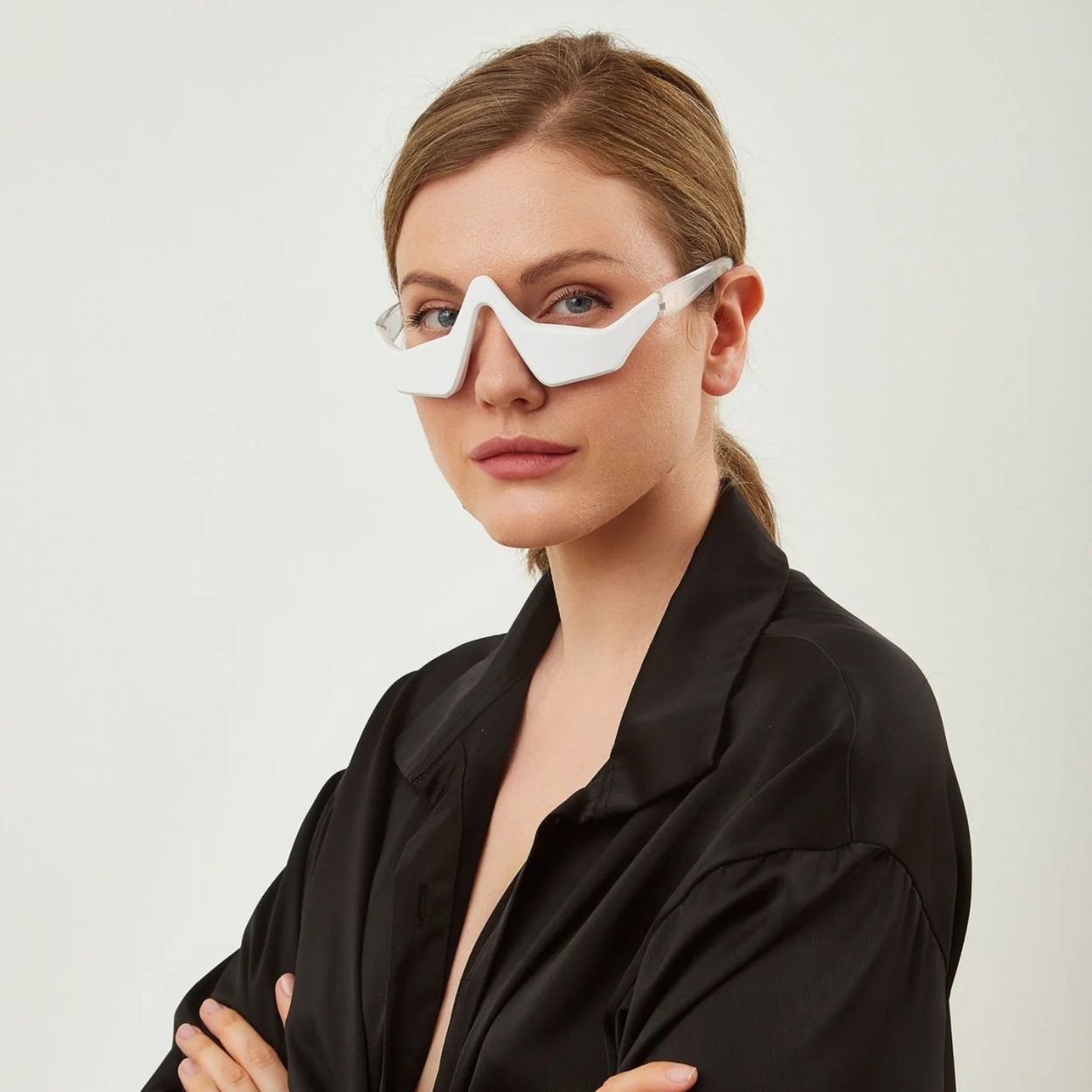 LED-Rotlichttherapie-Brille für Augenpartie