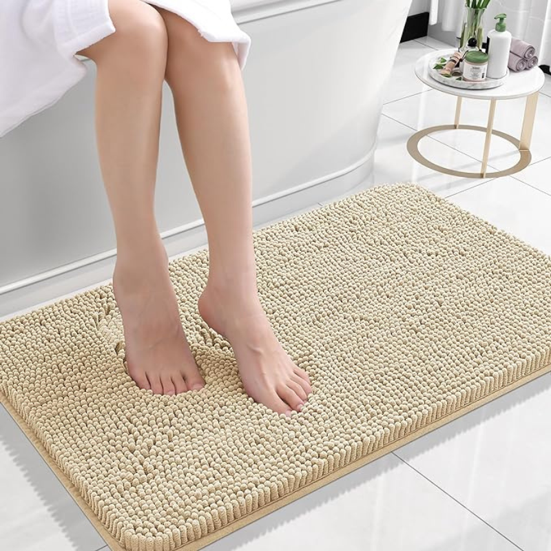 Badematte Chenille – rutschfest, superweich und extra saugfähig
