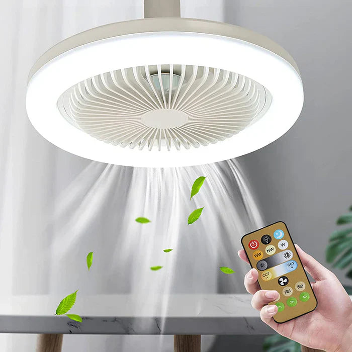 Deckenventilator mit LED-Licht – In jede Lampenfassung einschrauben, inkl. Fernbedienung