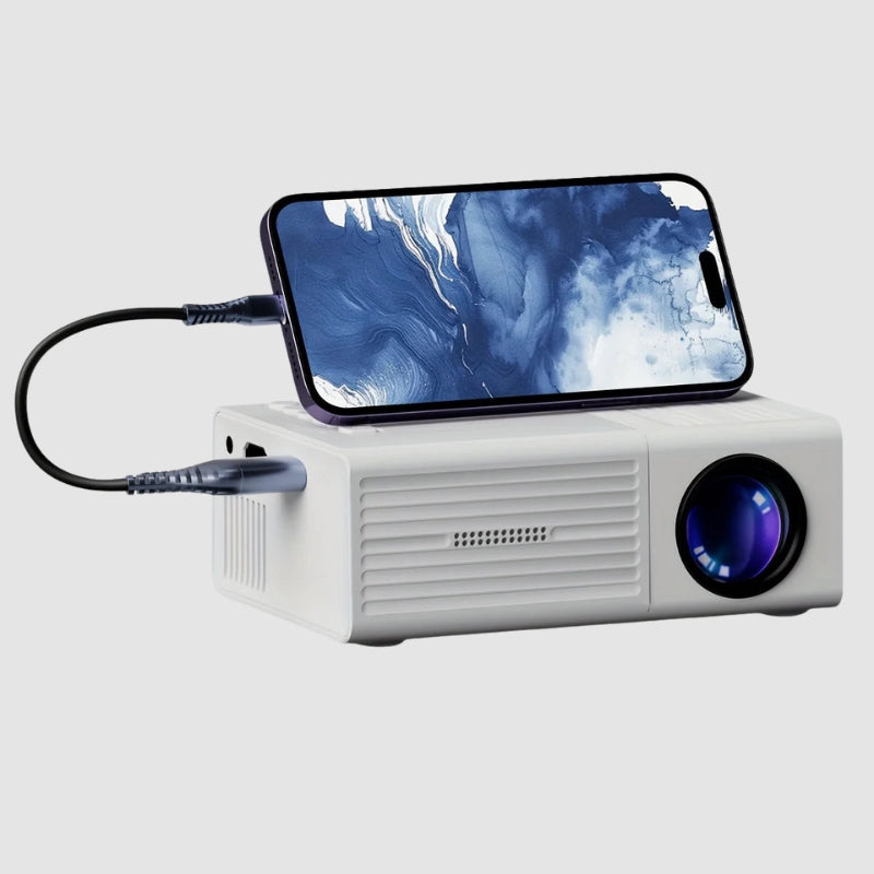 Mini-Beamer Tragbar – 3.000 Lumen, HDMI & USB kompatibel