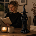 Hexenfigur Garten Handgemacht – Wächterin aus Kunstharz