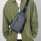 Anti-theft crossbody bag with waterproof protection