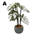 Coaster with Monstera Artificial Plant – Surface Protection with Decorative Accent