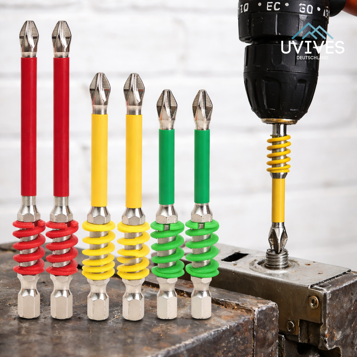 Philips Schrauberbits mit Magnethalter – rutschfest
