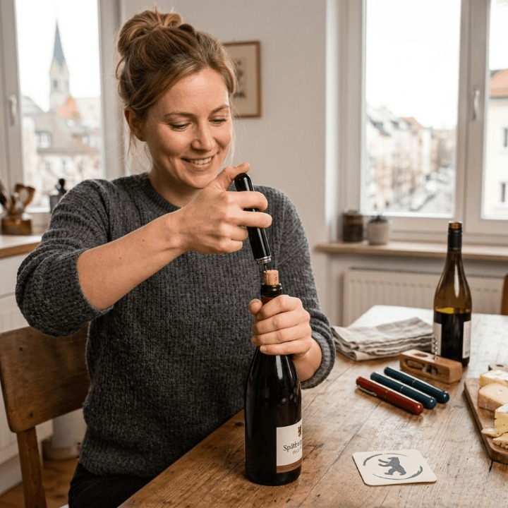 Luftdruck-Weinöffner mit Edelstahlnadel