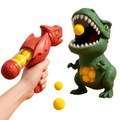 Dinosaur shooting game with foam balls