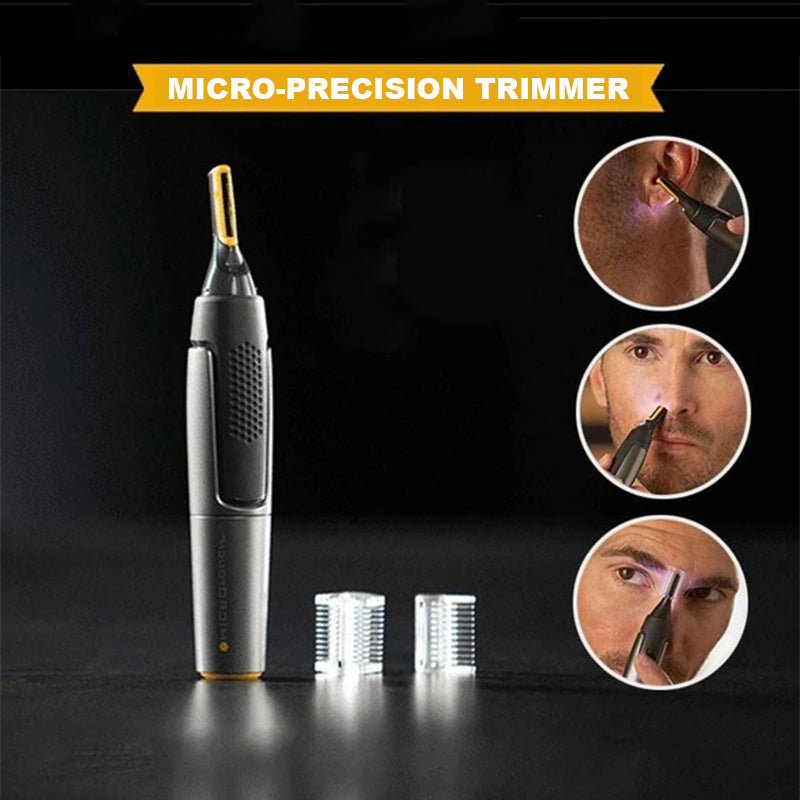 Precision trimmer with LED light – Ultra-thin for nose and ears