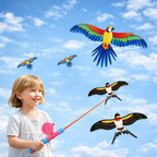 Children's kites with fishing rod handle – Easy control