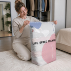 Vacuum storage bags for clothing and bedding