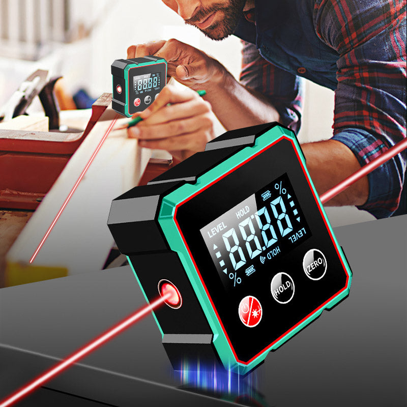Digital Angle Meter with Magnet and Level Function
